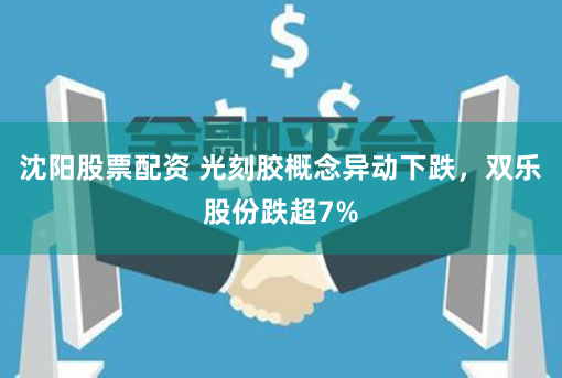 沈阳股票配资 光刻胶概念异动下跌，双乐股份跌超7%
